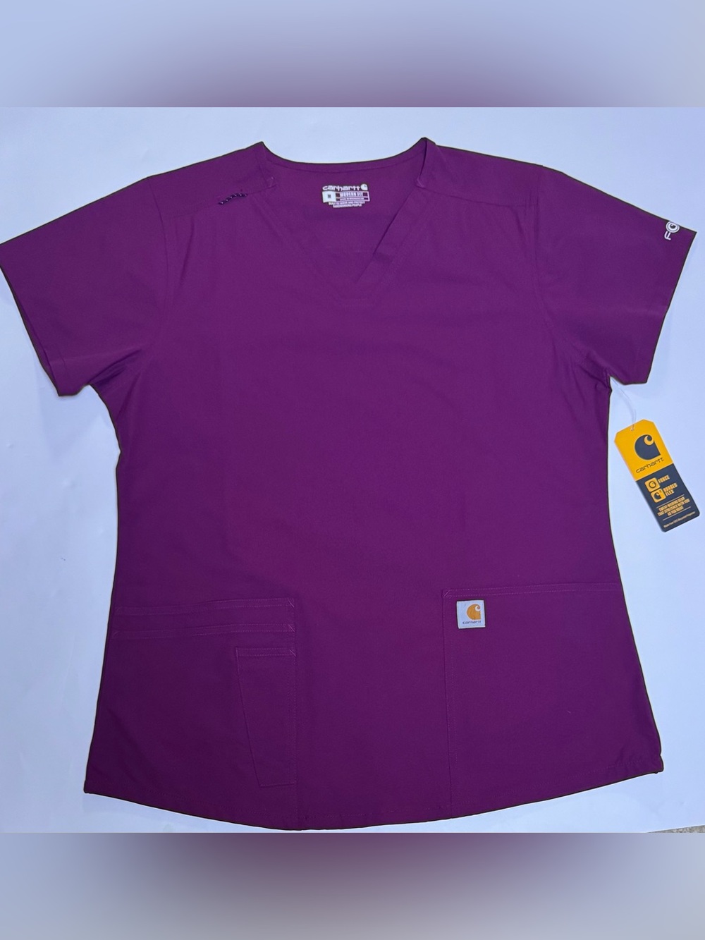 Carhartt FORCE Women’s Modern Fit V-Neck 5 Pocket Scrub Top Medium